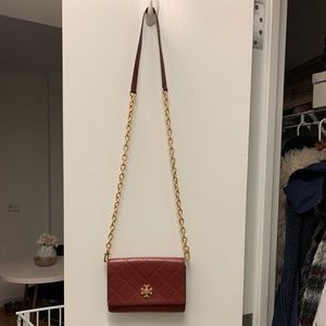 Tory Burch Georgia Crossbody Bag in Light Burgundy